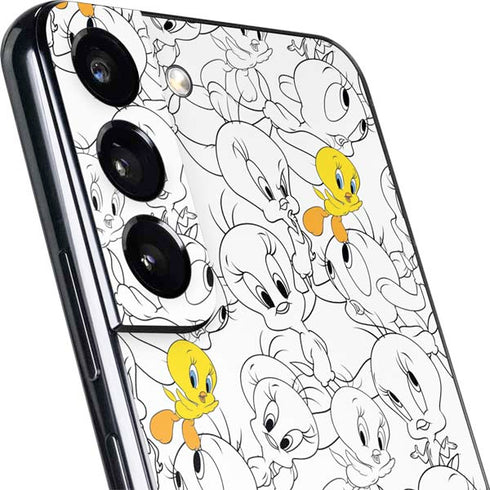 Looney Tunes Tweety Super Sized Pattern Galaxy S22 Skin
