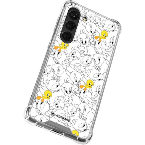 Looney Tunes Tweety Super Sized Pattern Galaxy S23 Clear Case