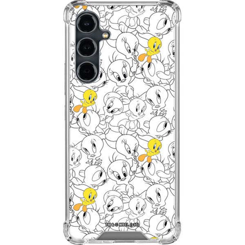 Looney Tunes Tweety Super Sized Pattern Galaxy S23 FE Clear Case