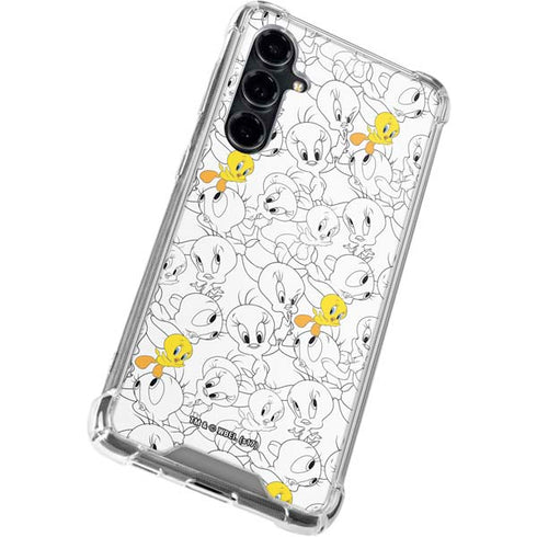 Looney Tunes Tweety Super Sized Pattern Galaxy S23 FE Clear Case