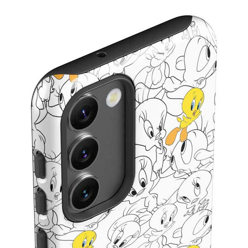 Looney Tunes Tweety Super Sized Pattern Galaxy S23 Pro Case