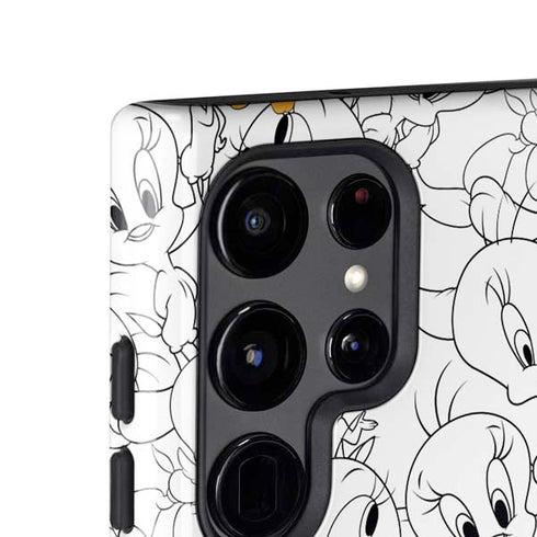 Looney Tunes Tweety Super Sized Pattern Galaxy S24 Ultra Impact Case