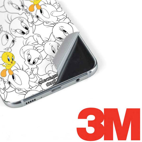 Looney Tunes Tweety Super Sized Pattern Galaxy S8 Plus Skin