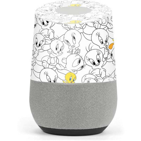 Looney Tunes Tweety Super Sized Pattern Google Home Skin