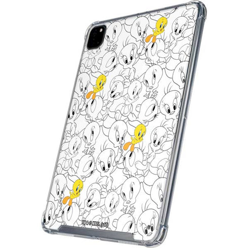 Looney Tunes Tweety Super Sized Pattern iPad Pro 12.9in (2020) Clear Case