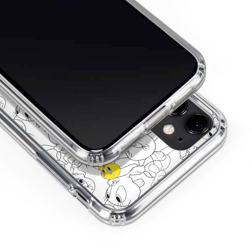 Looney Tunes Tweety Super Sized Pattern iPhone 11 Clear Case