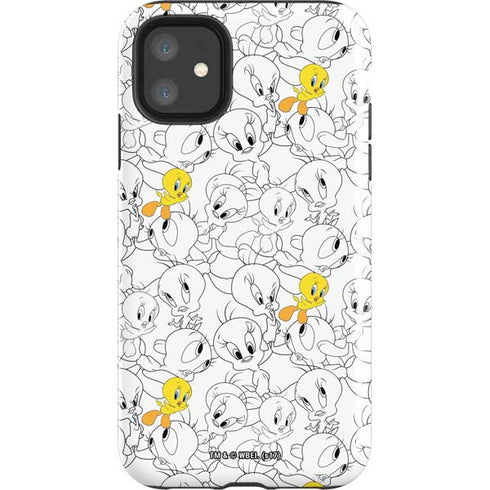 Looney Tunes Tweety Super Sized Pattern iPhone 11 Impact Case