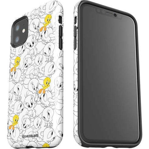 Looney Tunes Tweety Super Sized Pattern iPhone 11 Impact Case