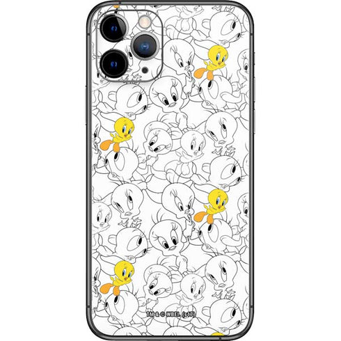Looney Tunes Tweety Super Sized Pattern iPhone 11 Pro Skin