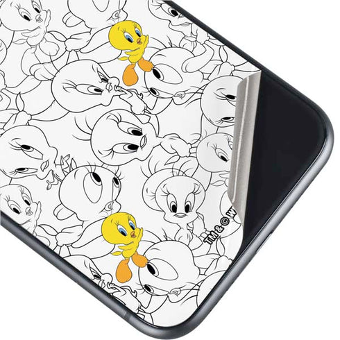 Looney Tunes Tweety Super Sized Pattern iPhone 11 Skin