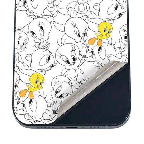 Looney Tunes Tweety Super Sized Pattern iPhone 12 Mini Skin