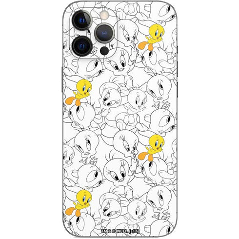 Looney Tunes Tweety Super Sized Pattern iPhone 12 Pro Max Skin