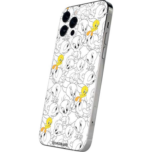 Looney Tunes Tweety Super Sized Pattern iPhone 12 Pro Max Skin