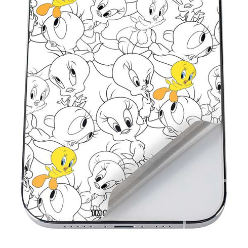 Looney Tunes Tweety Super Sized Pattern iPhone 12 Pro Max Skin