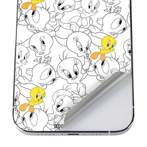 Looney Tunes Tweety Super Sized Pattern iPhone 12 Pro Skin