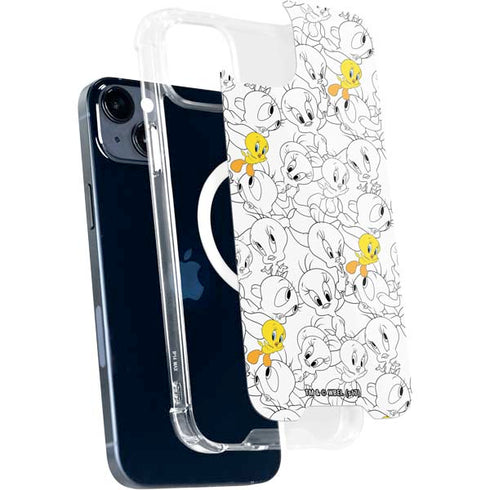 Looney Tunes Tweety Super Sized Pattern iPhone 13 MagSafe Case
