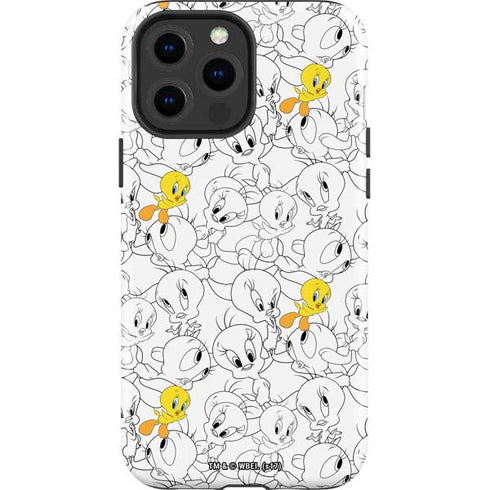Looney Tunes Tweety Super Sized Pattern iPhone 13 Pro Max Impact Case
