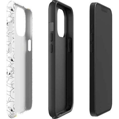Looney Tunes Tweety Super Sized Pattern iPhone 13 Pro Max Impact Case