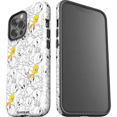 Looney Tunes Tweety Super Sized Pattern iPhone 13 Pro Max Impact Case