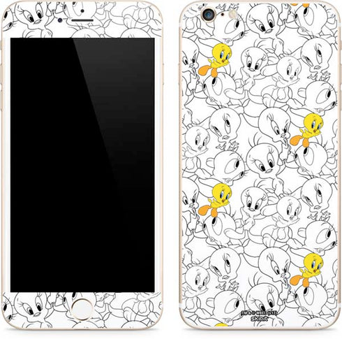 Looney Tunes Tweety Super Sized Pattern iPhone 6/6s Plus Skin