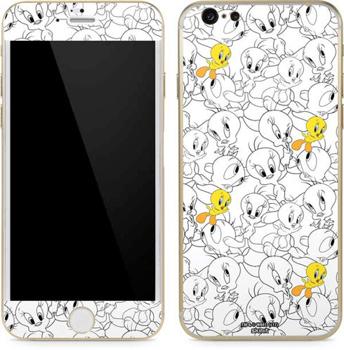 Looney Tunes Tweety Super Sized Pattern iPhone 6/6s Skin