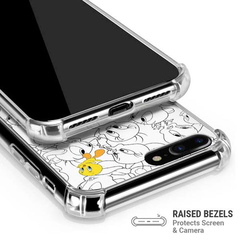 Looney Tunes Tweety Super Sized Pattern iPhone 7/8 Plus Clear Case