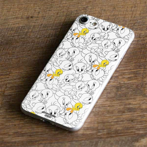 Looney Tunes Tweety Super Sized Pattern iPhone 7 Skin