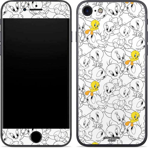 Looney Tunes Tweety Super Sized Pattern iPhone 8 Skin