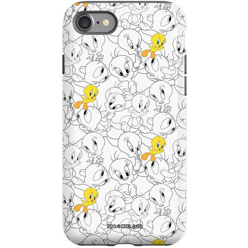 Looney Tunes Tweety Super Sized Pattern iPhone SE (2nd & 3rd Gen) Pro Case