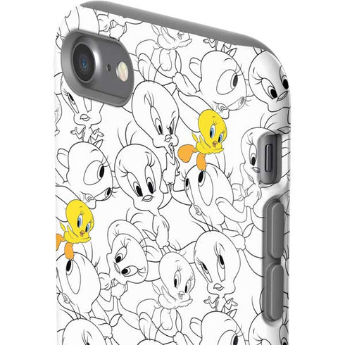 Looney Tunes Tweety Super Sized Pattern iPhone SE (2nd & 3rd Gen) Pro Case