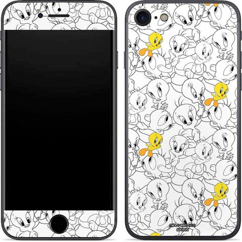 Looney Tunes Tweety Super Sized Pattern iPhone SE (2nd & 3rd Gen) Skin