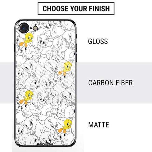 Looney Tunes Tweety Super Sized Pattern iPhone SE (2nd & 3rd Gen) Skin