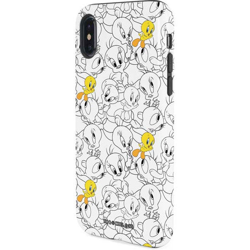 Looney Tunes Tweety Super Sized Pattern iPhone X Pro Case