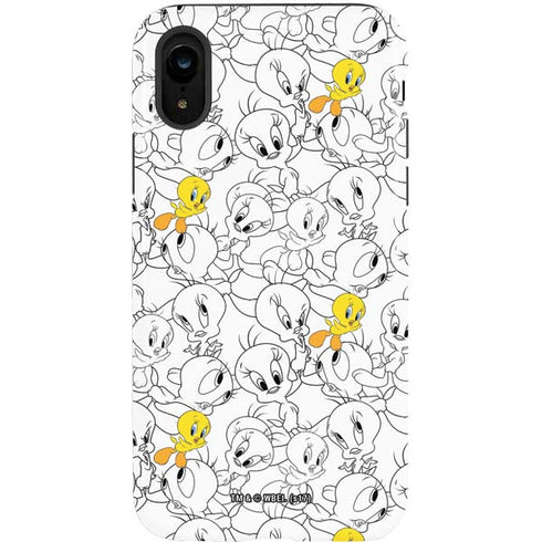 Looney Tunes Tweety Super Sized Pattern iPhone XR Pro Case
