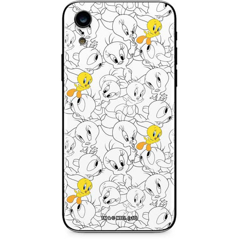 Looney Tunes Tweety Super Sized Pattern iPhone XR Skin