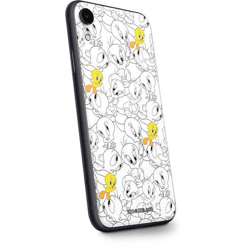 Looney Tunes Tweety Super Sized Pattern iPhone XR Skin