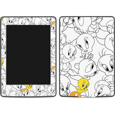 Looney Tunes Tweety Super Sized Pattern Amazon Kindle Skin