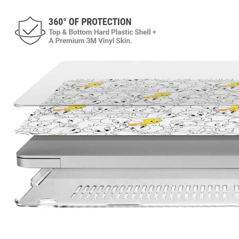 Looney Tunes Tweety Super Sized Pattern MacBook Air 13in M1 (2021) Case plus Skin