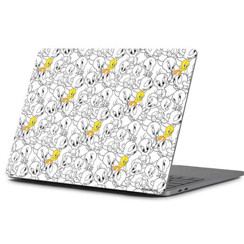 Looney Tunes Tweety Super Sized Pattern Apple MacBook Pro 13-inch Skin
