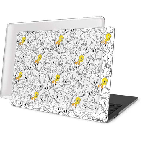 Looney Tunes Tweety Super Sized Pattern MacBook Pro 15in (2016-19) Case plus Skin