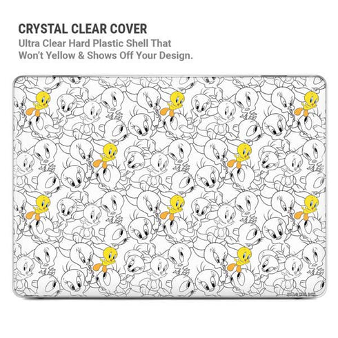 Looney Tunes Tweety Super Sized Pattern MacBook Pro 16in (2021-25) Case plus Skin