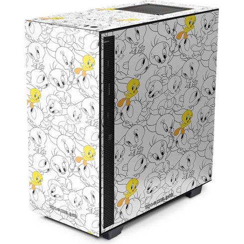 Looney Tunes Tweety Super Sized Pattern NZXT H510 Compact ATX Mid-Tower Case Skin