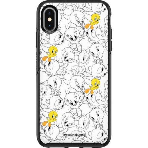 Looney Tunes Tweety Super Sized Pattern Otterbox Symmetry iPhone Skin