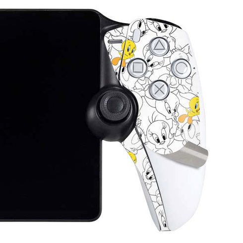 Looney Tunes Tweety Super Sized Pattern PlayStation Portal Remote Player Skin