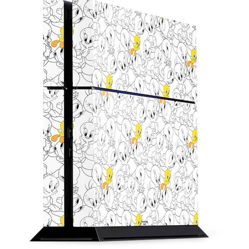 Looney Tunes Tweety Super Sized Pattern PS4 Console Skin