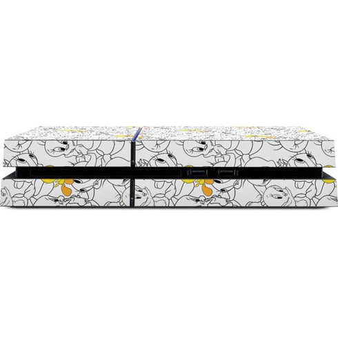 Looney Tunes Tweety Super Sized Pattern PS4 Console Skin