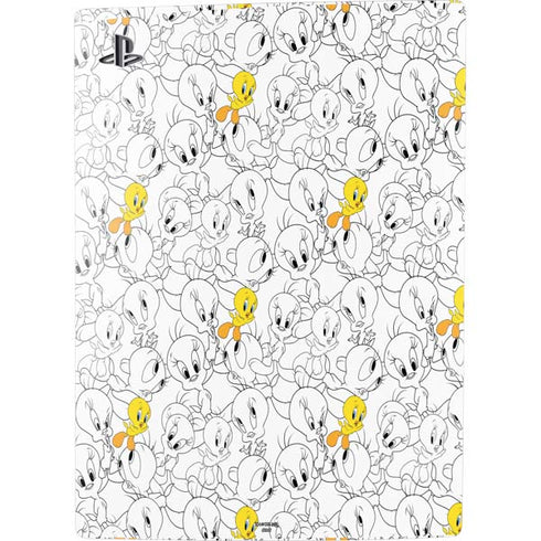 Looney Tunes Tweety Super Sized Pattern PS5 Bundle Skin