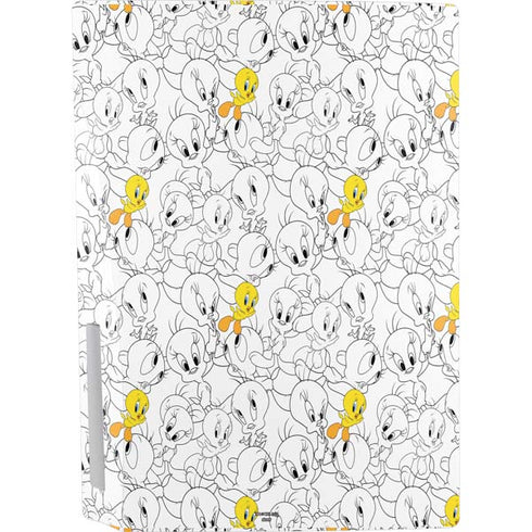 Looney Tunes Tweety Super Sized Pattern PS5 Bundle Skin