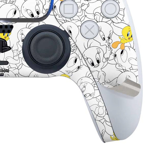 Looney Tunes Tweety Super Sized Pattern PS5 Bundle Skin