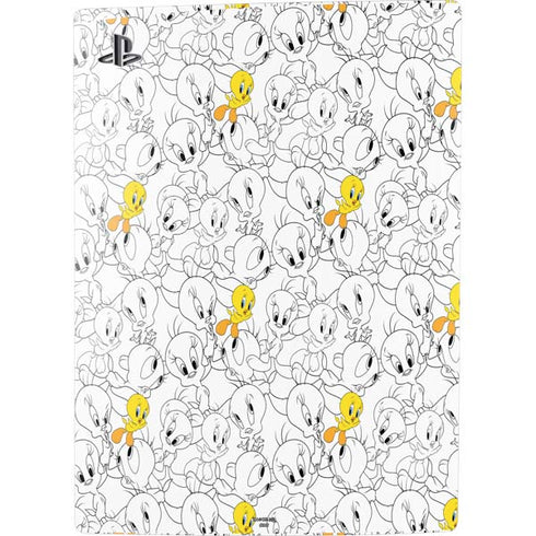 Looney Tunes Tweety Super Sized Pattern PS5 Digital Edition Bundle Skin
